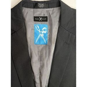 Marc Ecko Mens‎ Dark Gray Suit Jacket Size 46L  Size 46 L Suit Coat Blazer FLAW